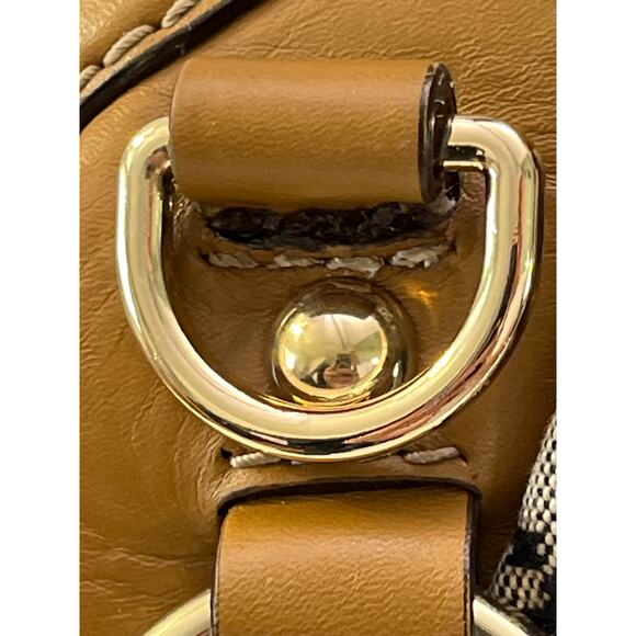 Gucci Sukey Medium Satchel 223974 Beige Diamante Canvas Leather Trim - Picture 16 of 16
